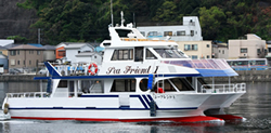 ファミリーホール船橋の海洋散骨、三笠桟橋出港80名様プラン327,800円
