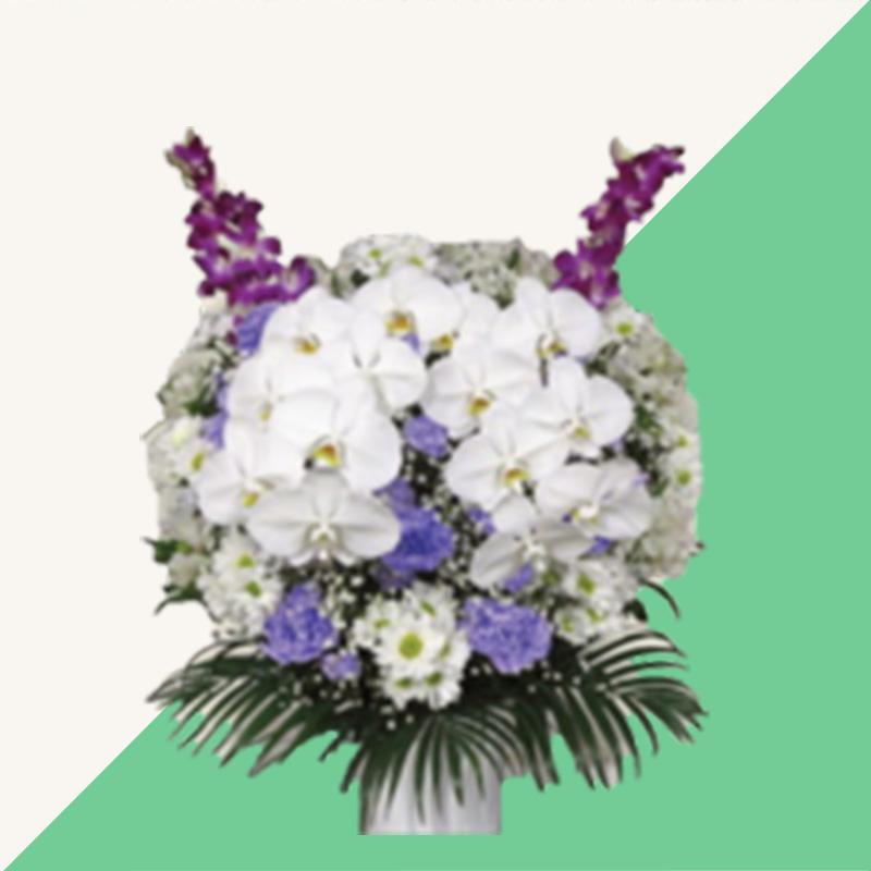 ファミリーホール船橋、供花のご注文・洋花（ムラサキ） 22,000円